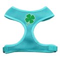 Unconditional Love Shamrock Screen Print Soft Mesh Harness Aqua Extra Large UN819553